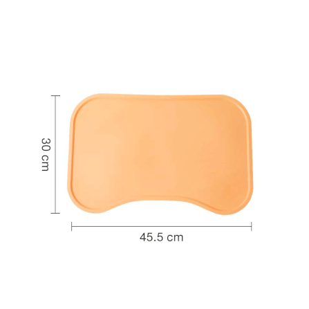 แผ่นซิลิโคนรองจานสัตว์เลี้ยง THAI SUN SPORT รุ่น PET0018-OR สีส้ม_1